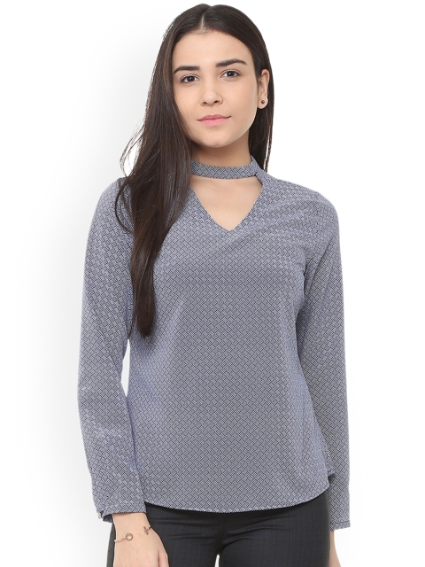 

Allen Solly Woman Women Grey Printed Top