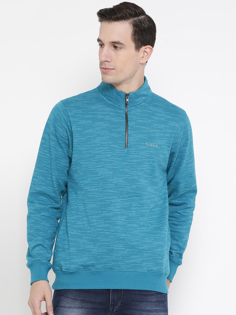 

Richlook Blue Regular Fit Casual Sweat Shirt, Turquoise blue