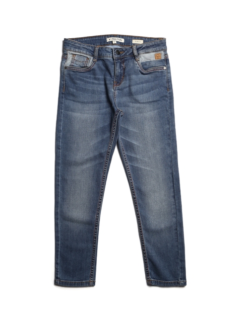 

Allen Solly Junior Boys Blue Slim Fit Mid-Rise Clean Look Stretchable Jeans