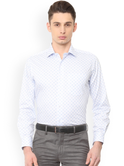 

Van Heusen Men White Regular Fit Printed Formal Shirt