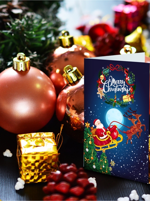 

Archies Pack of 2 Tree Ball Ornaments Pack & Greeting Card Combo, Multi