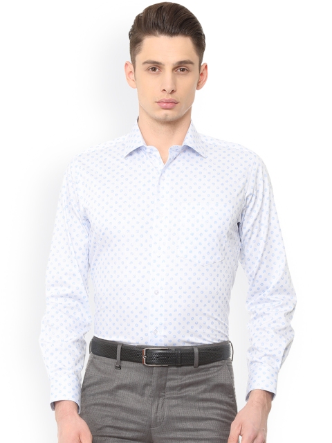

Van Heusen Men White Regular Fit Printed Formal Shirt