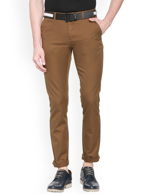 

Van Heusen Sport Men Brown Slim Fit Solid Regular Trousers