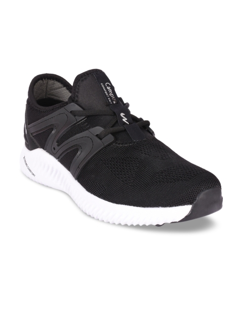 

Campus Men Moc-Jenus Black Running Shoes
