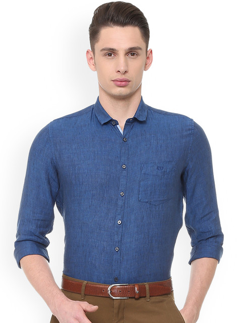

Van Heusen Sport Men Blue Slim Fit Solid Casual Shirt