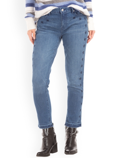 

GAP Women Blue Slim Fit Authentic 1969 Best Girlfriend Star Jeans