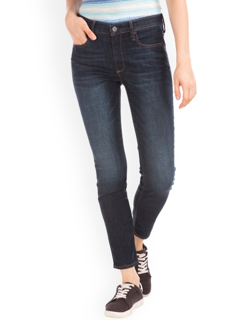 

GAP Women Blue Mid Rise True Skinny Ankle Jeans