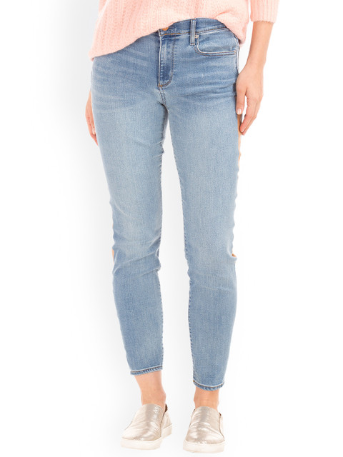 

GAP Women Blue Stretch 1969 Gold Trim True Skinny Ankle Jeans