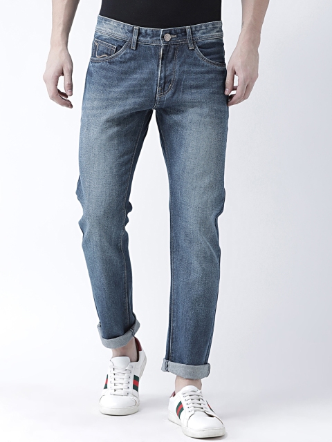 

FEVER Men Blue Straight Fit Mid-Rise Clean Look Jeans