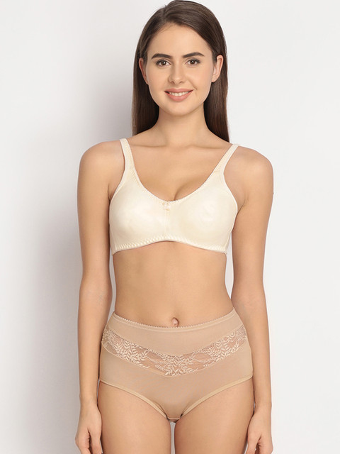 

Clovia Beige Lingerie Set COMBBP00238B
