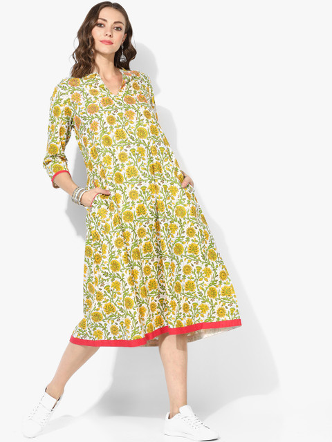 

Sangria Women Multicoloured Printed A-Line Dress, Multi