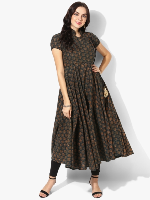 

Sangria Women Grey Printed Anarkali Kurta