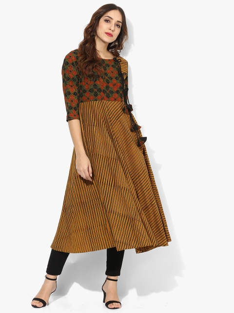 

Sangria Women Brown Printed Anarkali Kurta