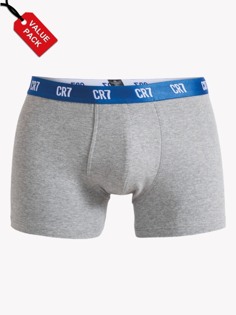 

Pack Of 3 Grey Solid Trunks