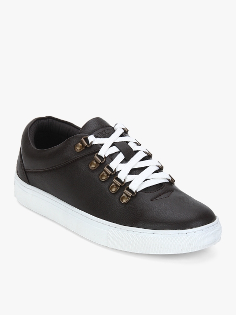 

Carlton London Men Black Sneakers, Brown