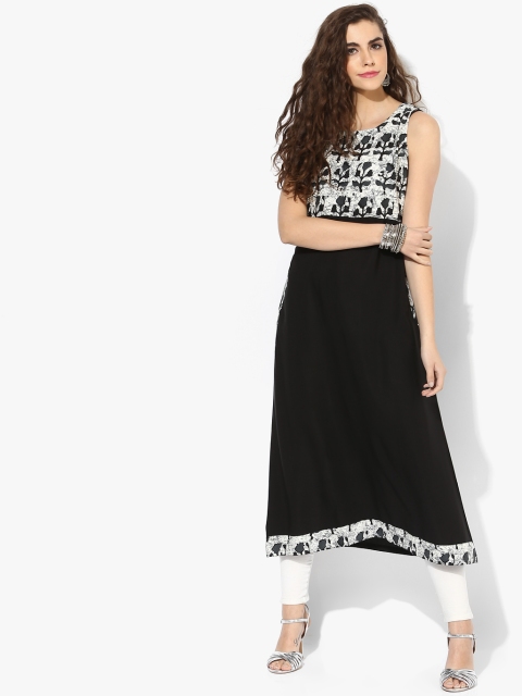

Black Printed Kurta