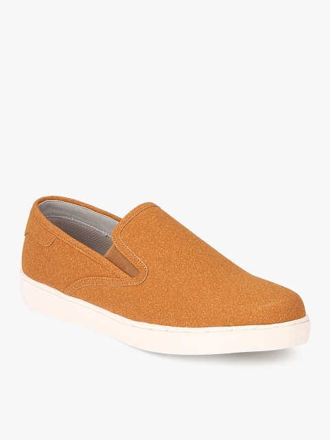 

Carlton London Men Tan Brown Solid Slip-Ons
