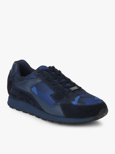 

Pepsi Men Tonal Blue Camouflage Sneakers, Navy blue