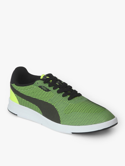

Puma Men Green Textured Sneakers