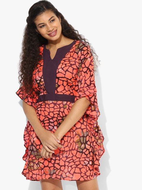

Peach Printed Kaftan