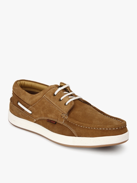 

Red Chief Men Brown Suede Sneakers, Camel brown