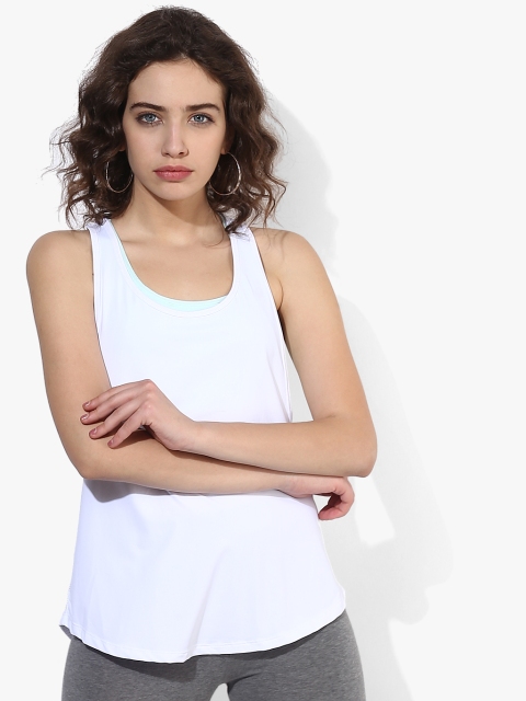 

FOREVER 21 Women White Solid Top