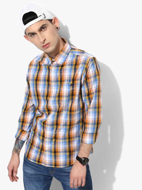 

Aeropostale Men Multicoloured Regular Fit Checked Casual Shirt, Multi
