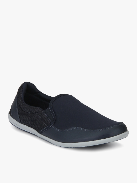 

Pepsi Men Navy Blue Mixed Media Slip-Ons