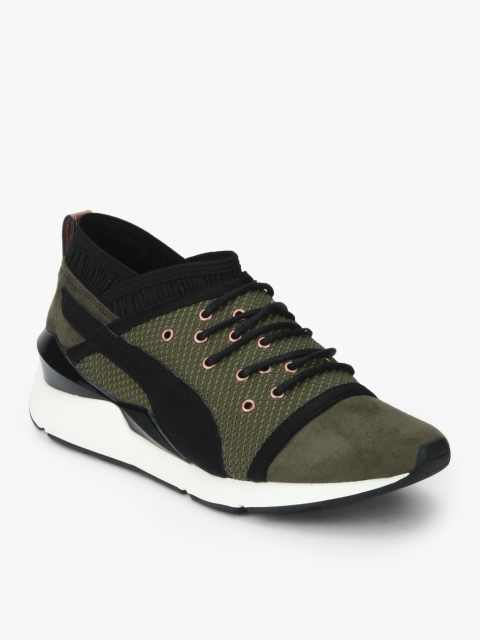 

Puma Women Olive Green Sneakers