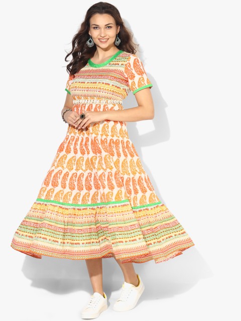 

Sangria Multicoloured Printed Dress, Multi