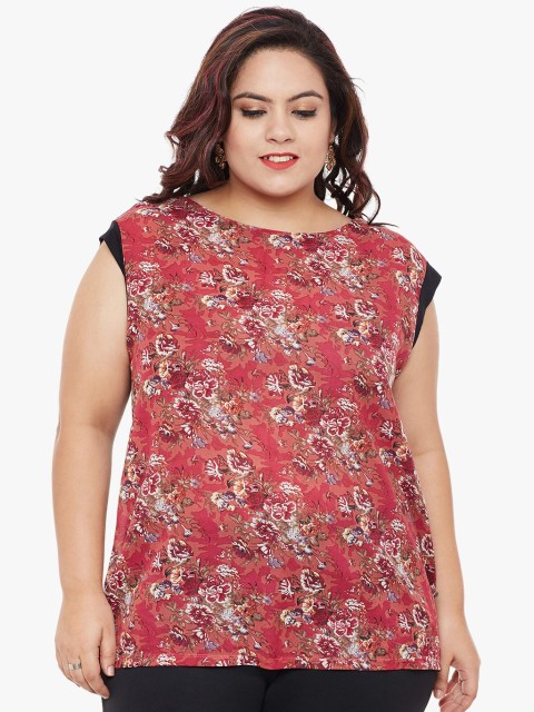 

NuBella Plus Size Multicoloured Printed Top, Multi