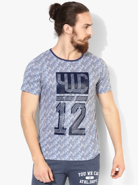 

By Yuvraj Singh Grey Round Neck T-Shirt