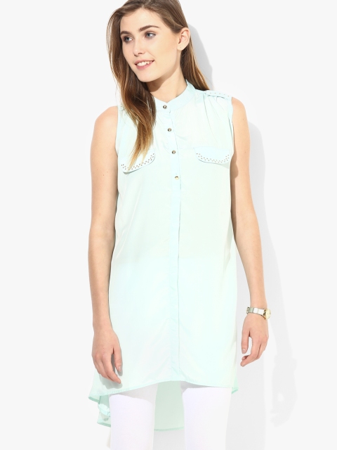 

Blue Embroidered Tunic