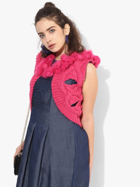 

Pink Solid Shrug
