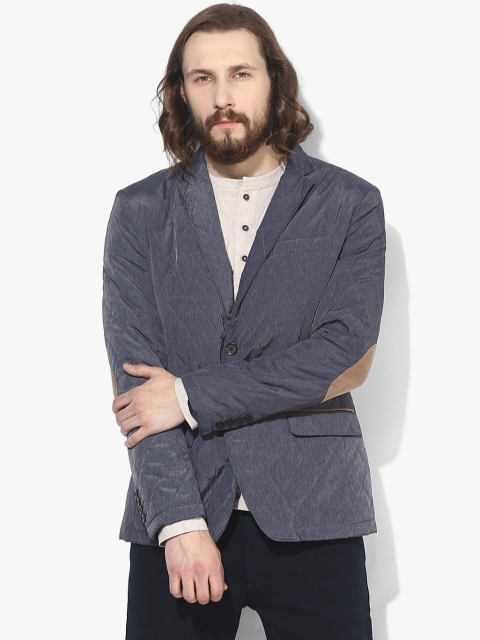 

Navy Blue Slim Fit Blazer, Grey