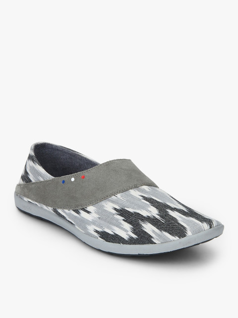 

Pepsi Men Grey Printed Limited Edition Ikat Slip-Ons