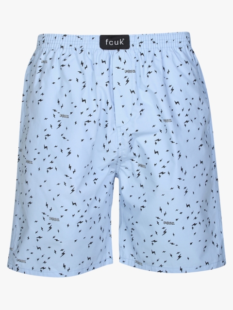 

Light Blue Printed Shorts