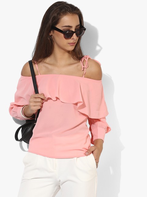 

Pink Solid Blouse