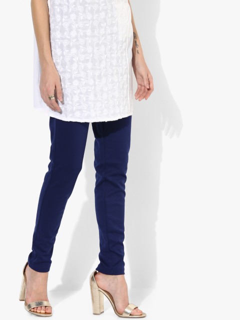 

Blue Solid Leggings