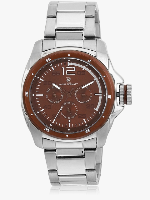 

Mz10861 Silver/Brown Analog Watch