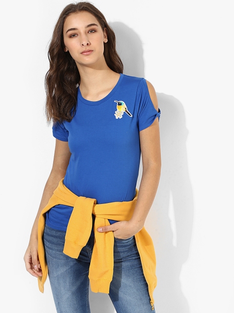 

Blue Solid T Shirt