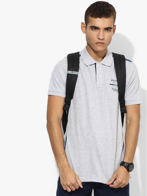 

Grey Solid Slim Fit Polo T-Shirt