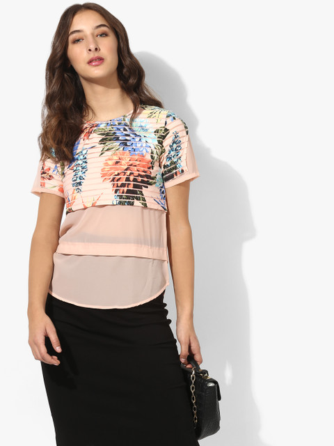 

Peach Printed Blouse