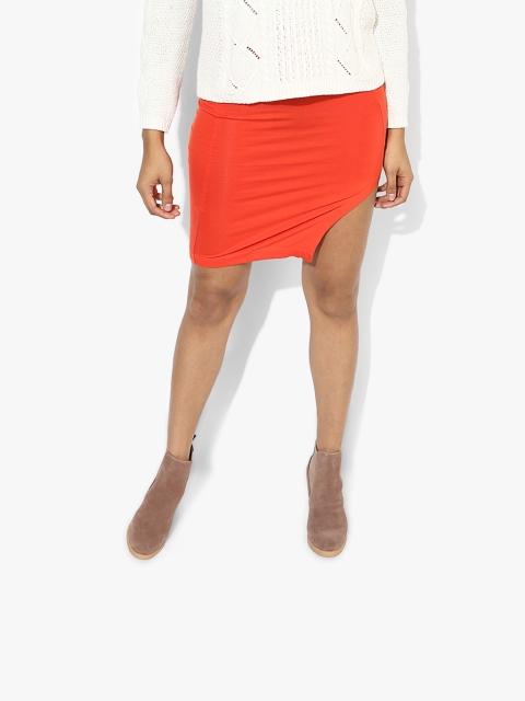 

Orange Pencil Skirt