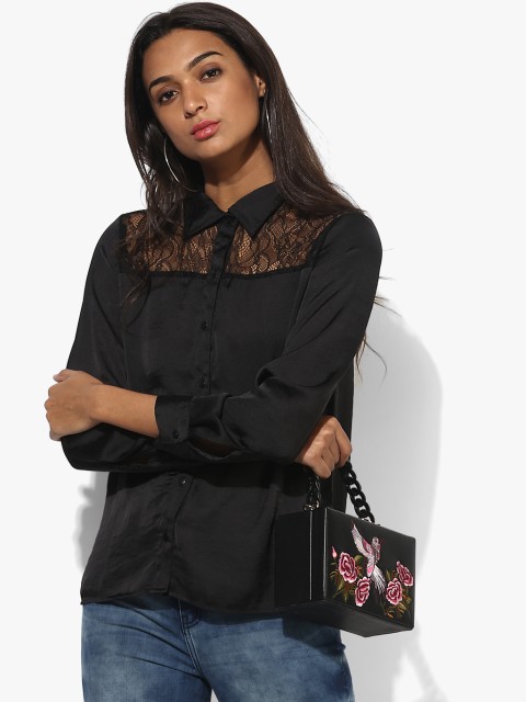 

Black Self Pattern Shirt
