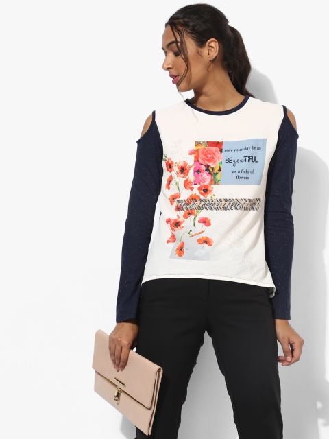 

Off White Printed Blouse