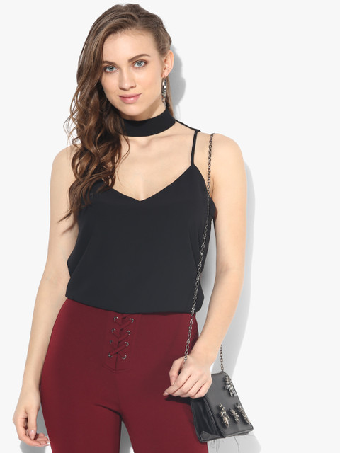

Black Solid Blouse