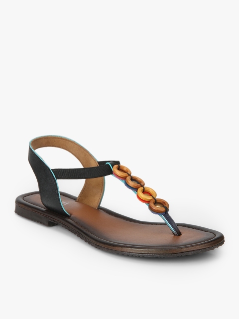 

Rocia Women Black T-Strap Flats