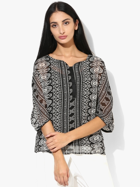 

Black Printed Blouse