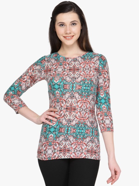 

Multicoloured Printed T Shirt, Multi
